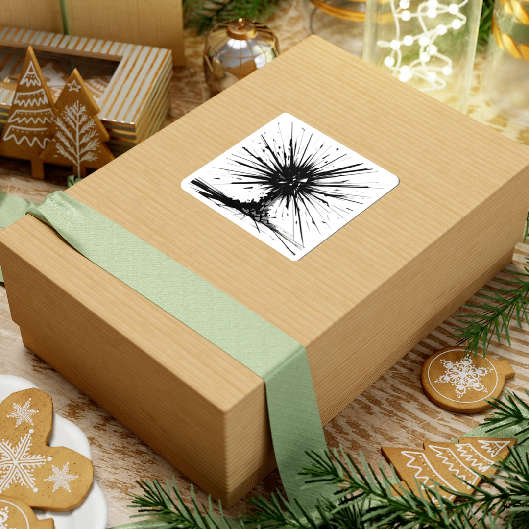 Explosive Art Kiss-Cut Stickers | Unique Laptop Decor, Gift for Artists, Creative Expression, Wall Decor, Explosion Design