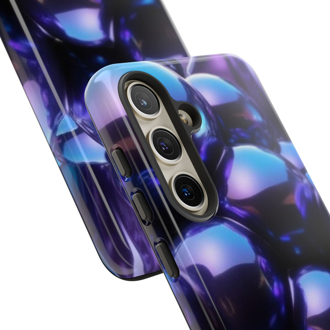 Samsung Sleek Tough Phone Case - Iridescent Bubble Design