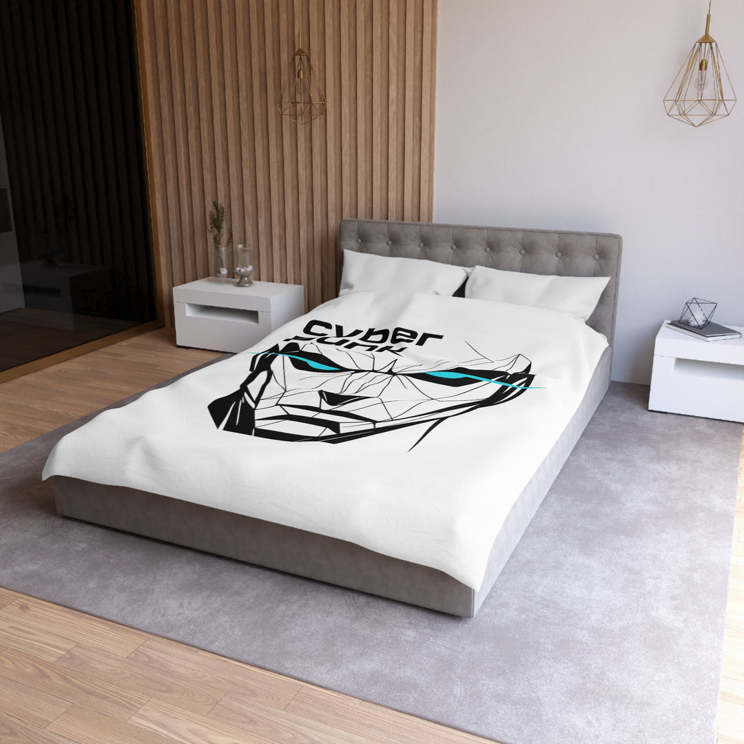 Cyberpunk Microfiber Duvet Cover for Futuristic Home Decor, Unique Bedding, Gift for Gamers, Bedroom Makeover, Stylish Sleep Essentials