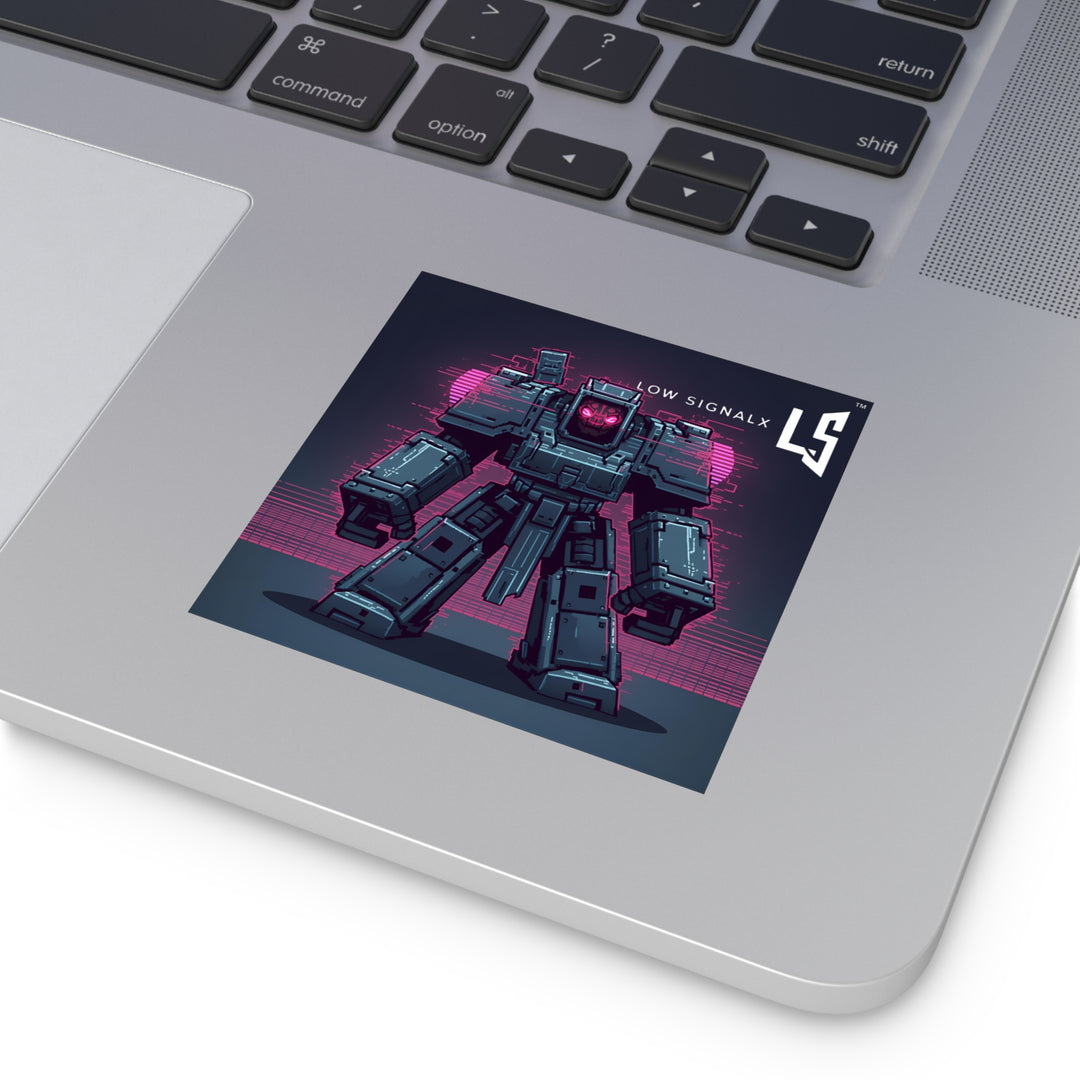 Retro Robot Vinyl Stickers | Cool Tech Decals, Gamer Gifts, Laptop Stickers, Art Supplies, Home/Office Decor