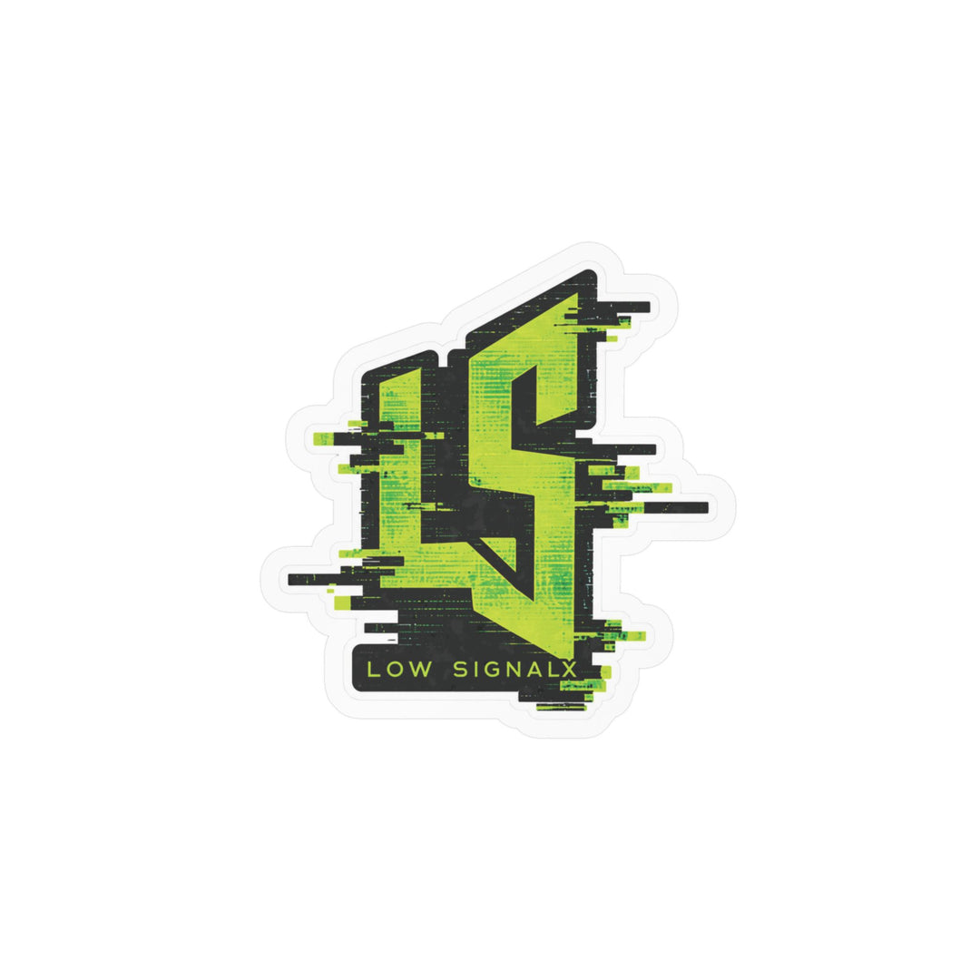 Toxic Signal — Low SignalX Glitch Vinyl Sticker