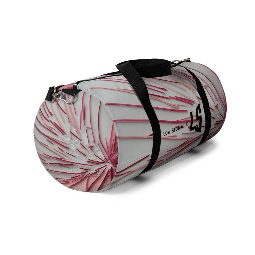 Stylish Pink Pattern Duffel Bag - Perfect for Travel & Gym