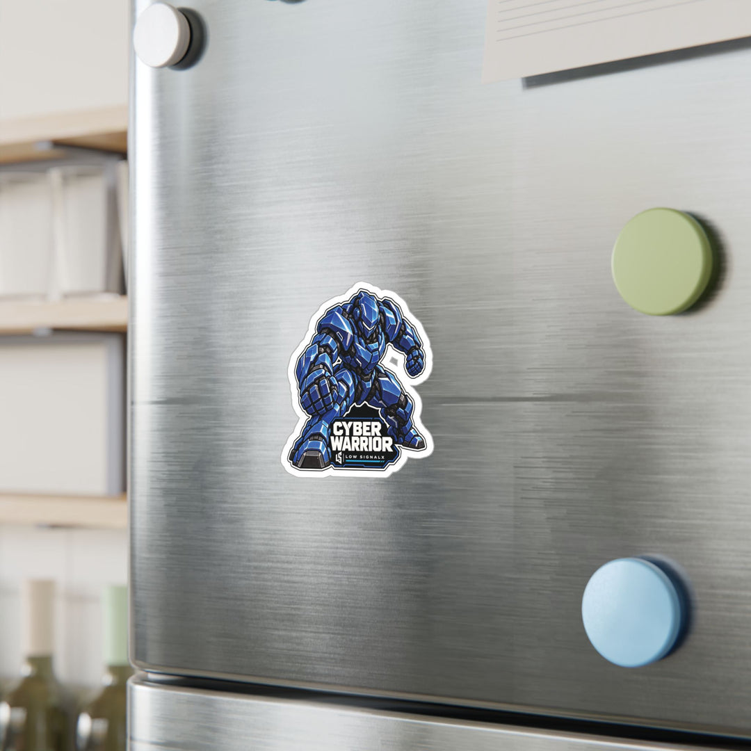 Cyber Warrior — Low SignalX Cobalt Armor Vinyl Sticker