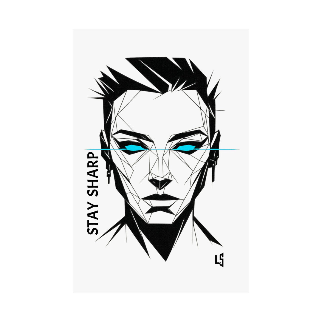 Silent Sentinel — Minimalist Geometric Matte Poster