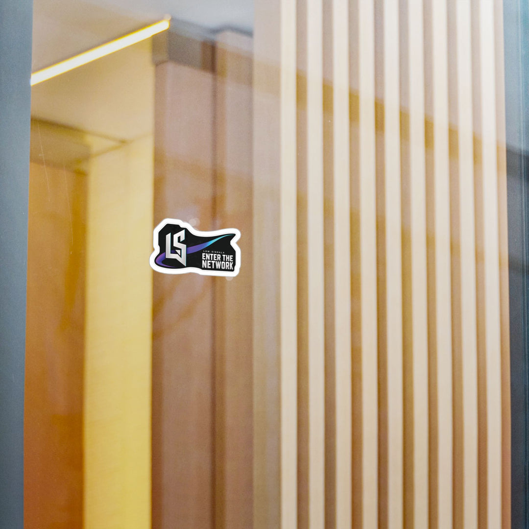 Enter the Network — Low SignalX Vinyl Sticker