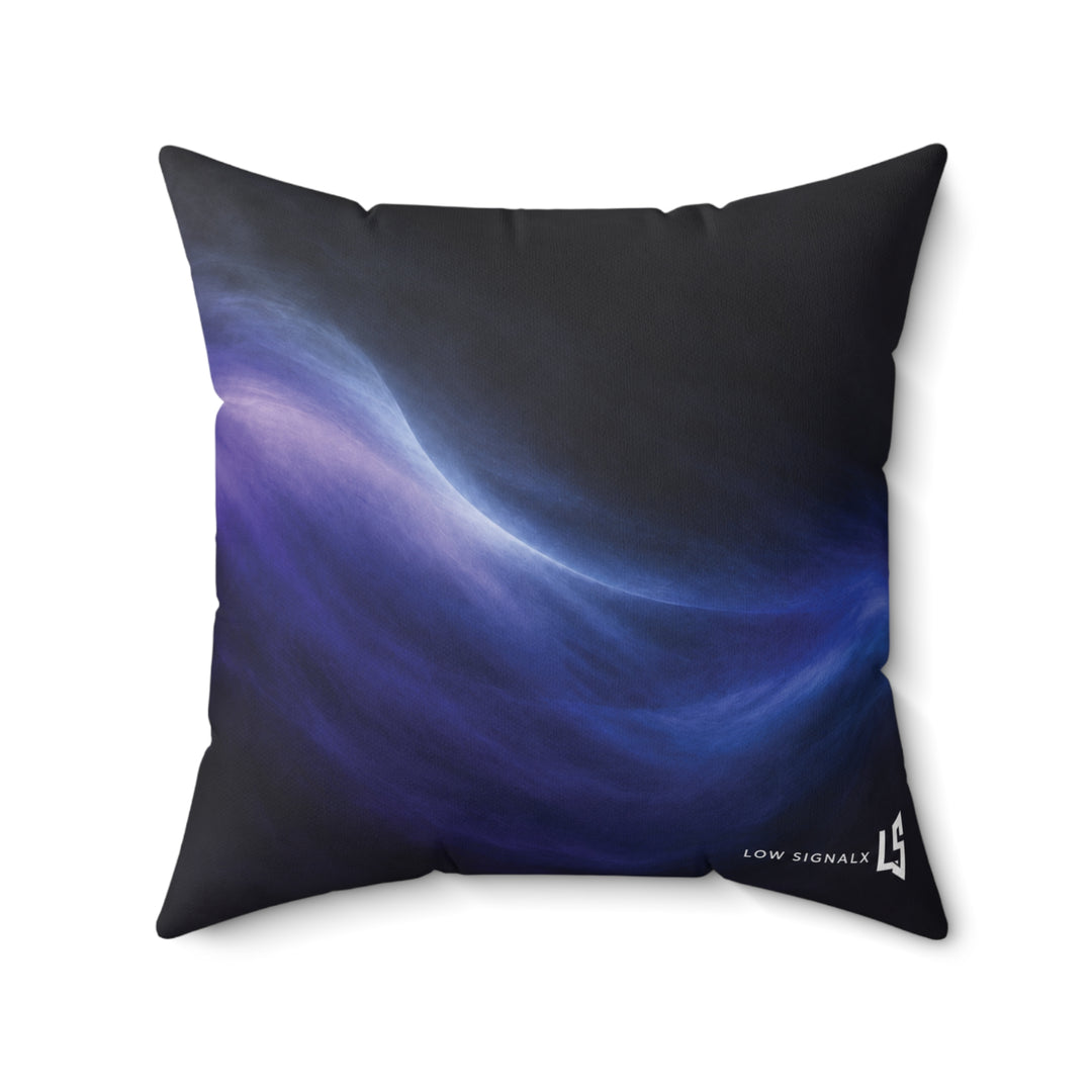 Low SignalX™ Dusk Drift Accent Pillow — Violet, Blue & Graphite