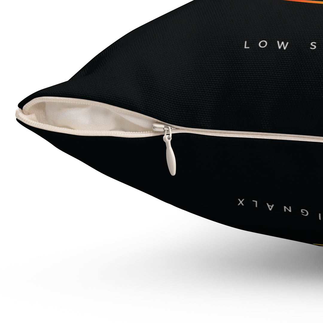 Low SignalX™ Signal Eclipse Accent Pillow — Cyan & Amber