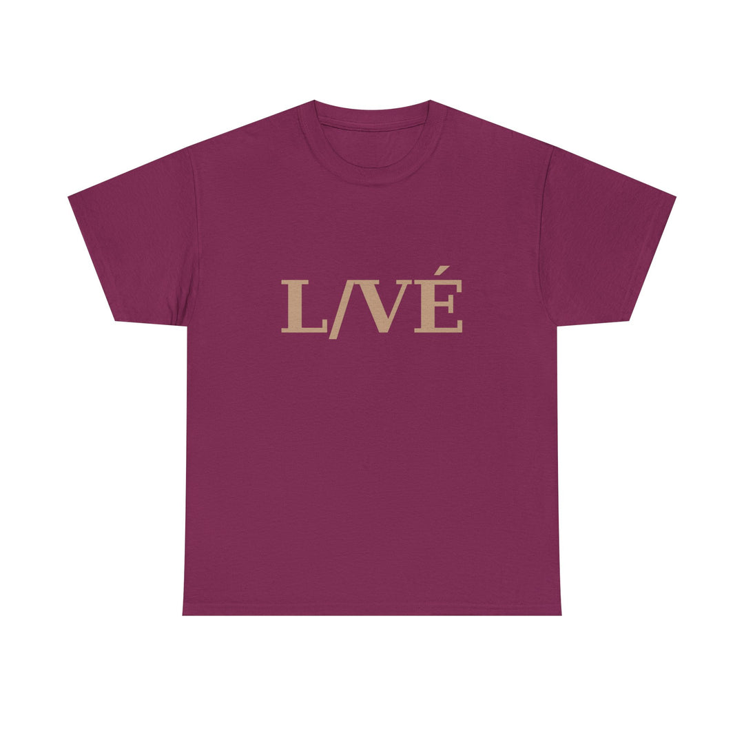 LIVÉ Unisex Heavy Cotton Tee - Stylish Casual Wear for Everyday Comfort
