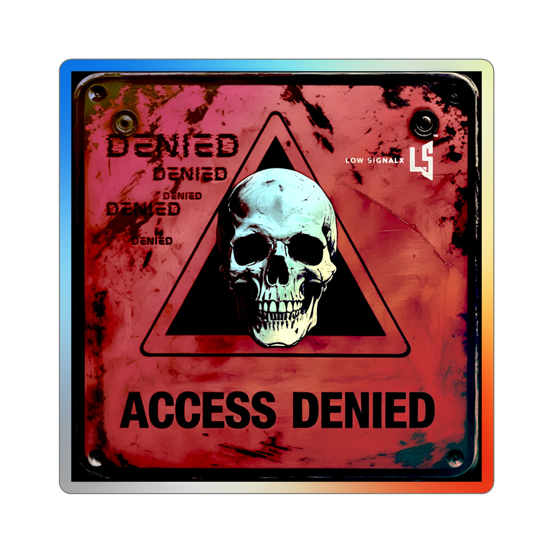 Holographic Skull Stickers - Edgy Die-Cut Decor for Laptops, Skateboards, and More, Teens, and Collectors