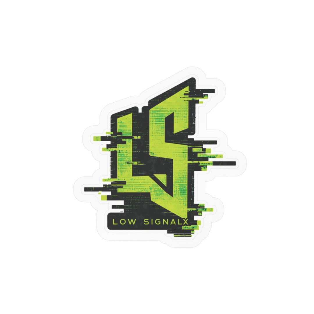 Toxic Signal — Low SignalX Glitch Vinyl Sticker