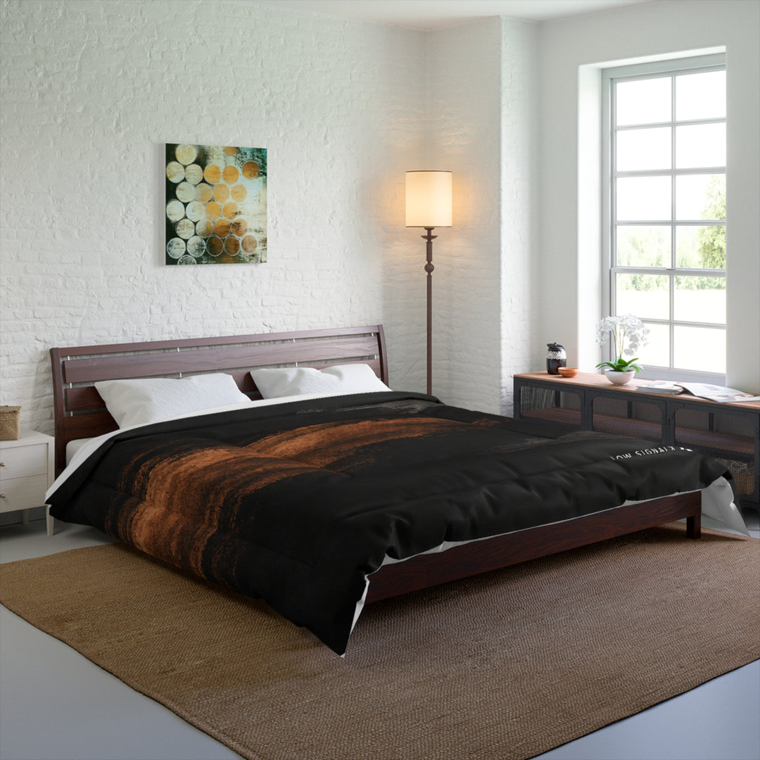 Low SignalX™ Copper Echo Comforter — Copper & Charcoal
