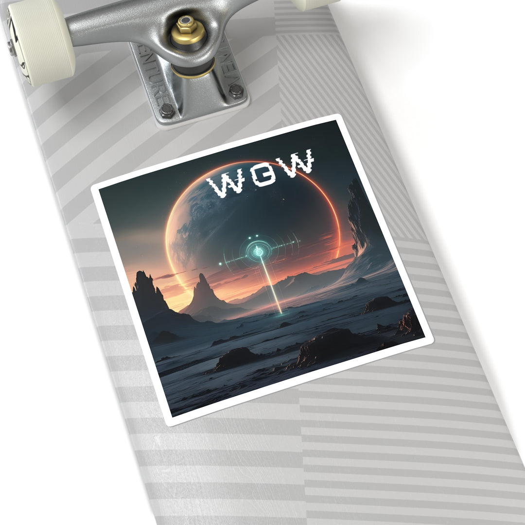Cosmic Vibes Square Stickers, Outer Space Decor, Laptop Stickers, Astronaut Gifts, Interstellar Art Stickers