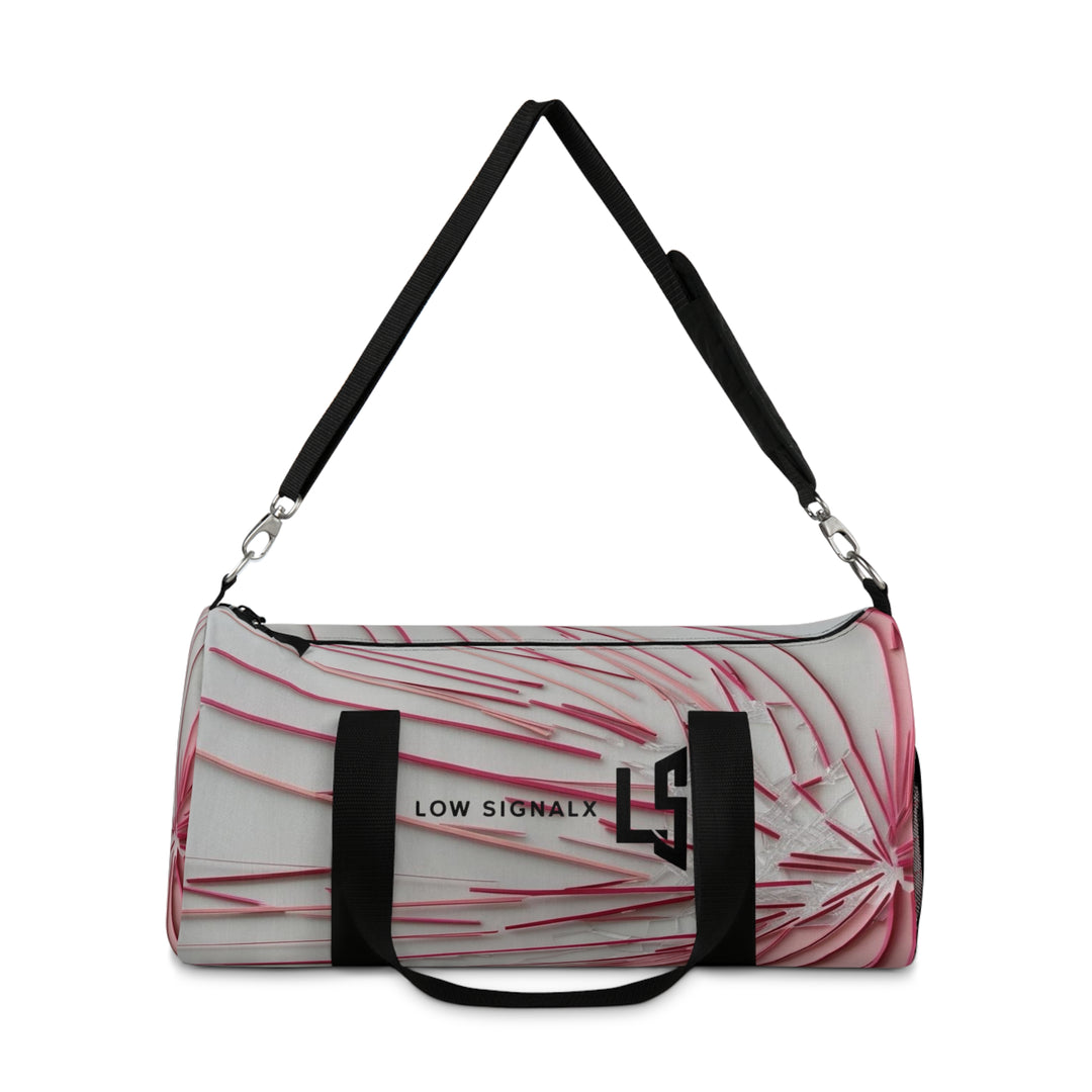 Stylish Pink Pattern Duffel Bag - Perfect for Travel & Gym