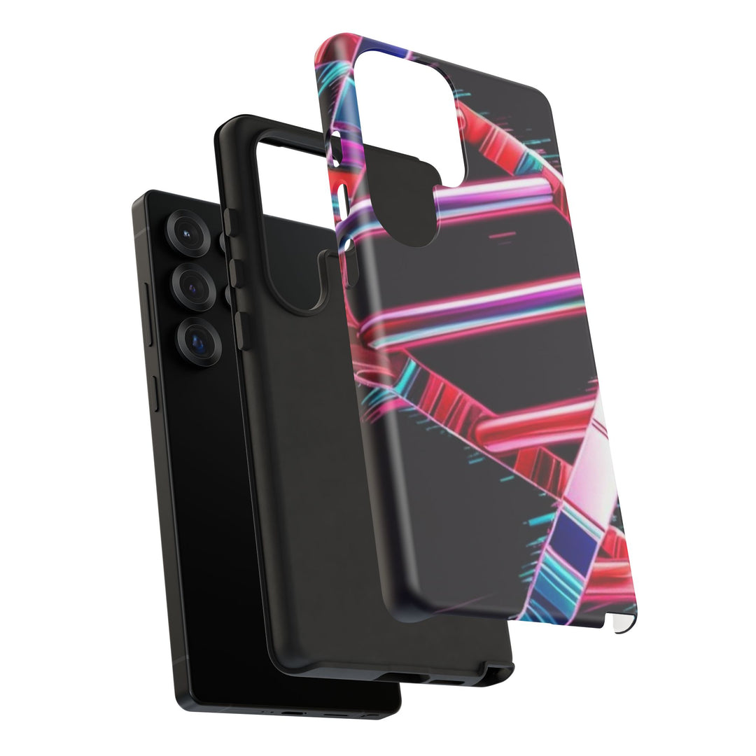 Samsung Galaxy S25 - S21 DNA Design Tough Cases Phone Case, Vibrant Design Cell Phone Case