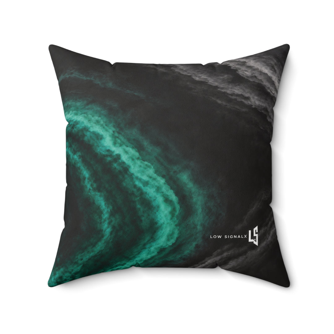 Low SignalX™ Phase Shift Accent Pillow — Teal & Graphite