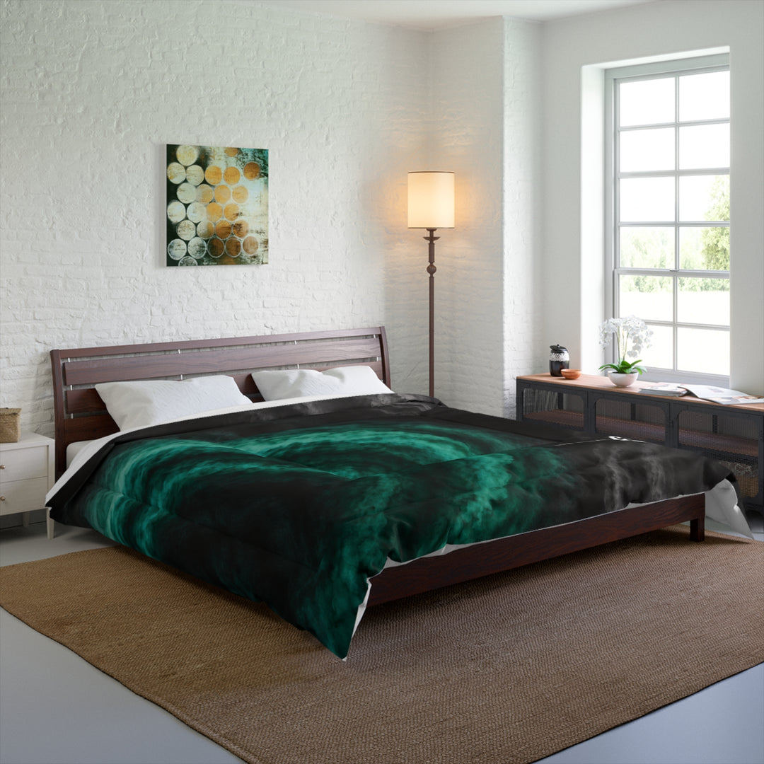 Low SignalX™ Phase Shift Comforter — Teal & Graphite