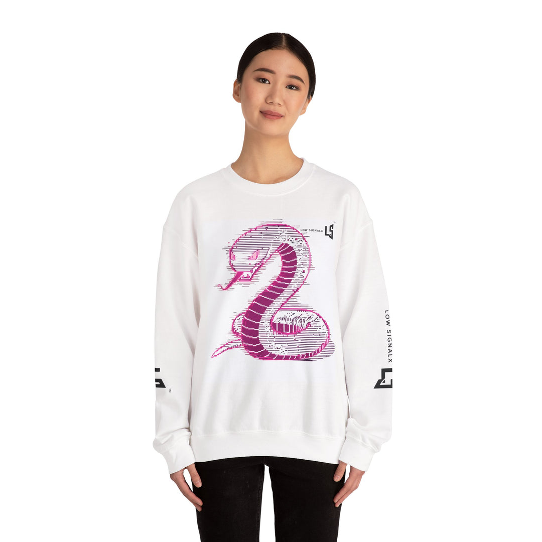 Stylish Graphic Sweatshirt with Snake Design, Cozy Unisex Crewneck, Trendy Layering Piece, Casual Wear, Perfect for Gifts and Streetwear