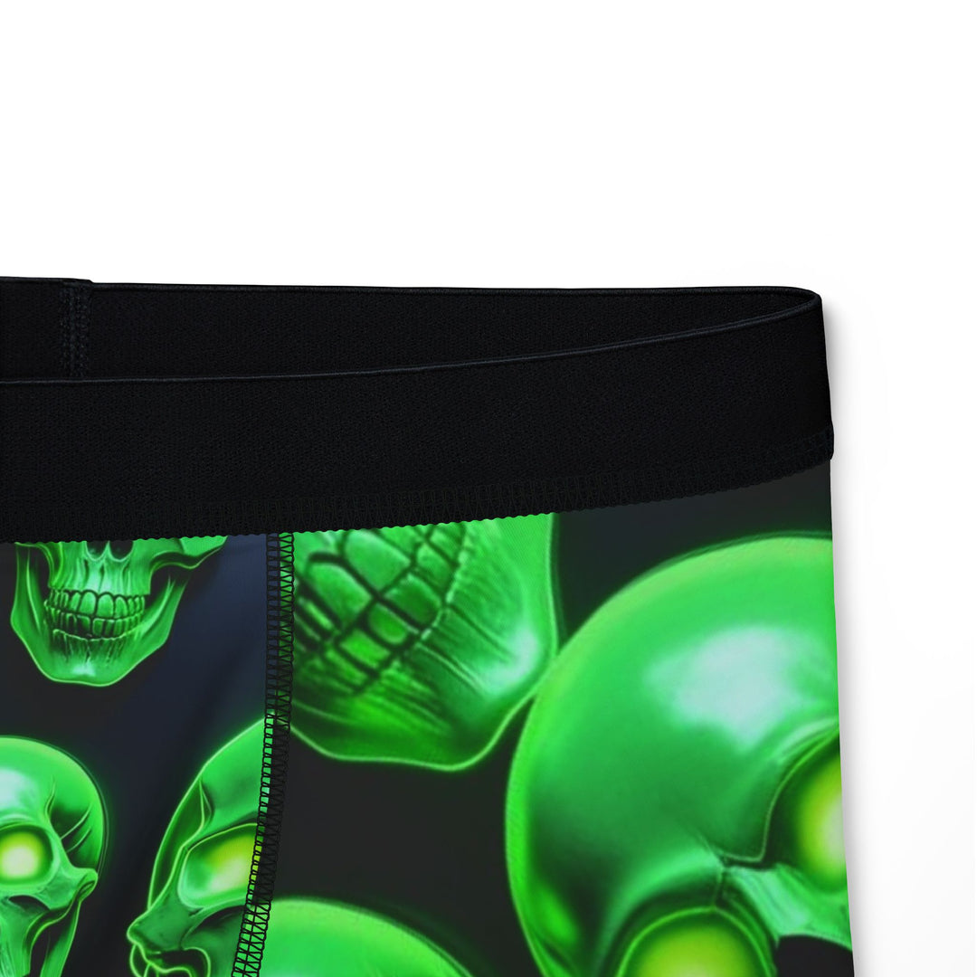Men's Skull Print Boxers - Spooky Vibe for Halloween and Everyday Wear