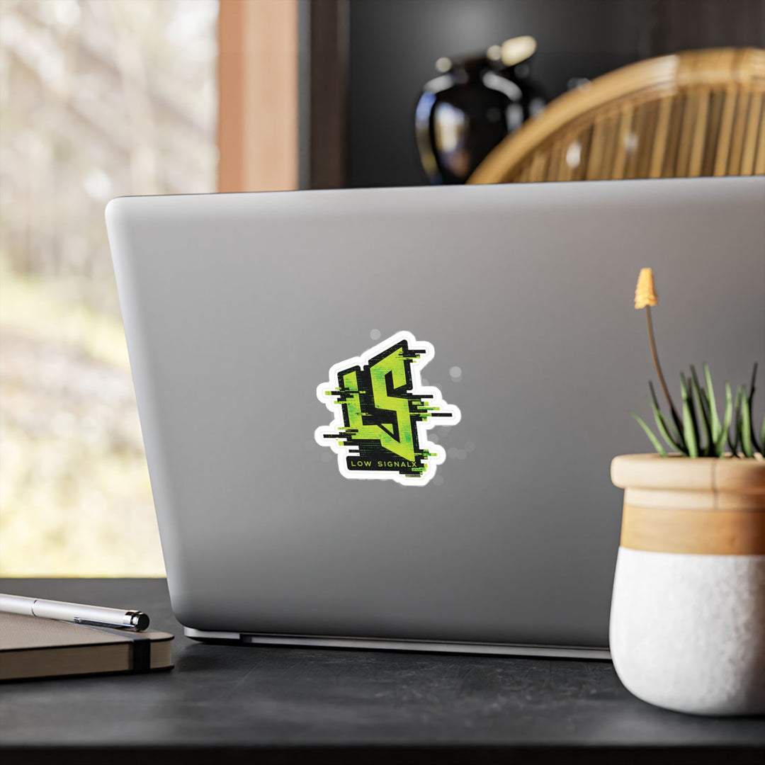 Toxic Signal — Low SignalX Glitch Vinyl Sticker
