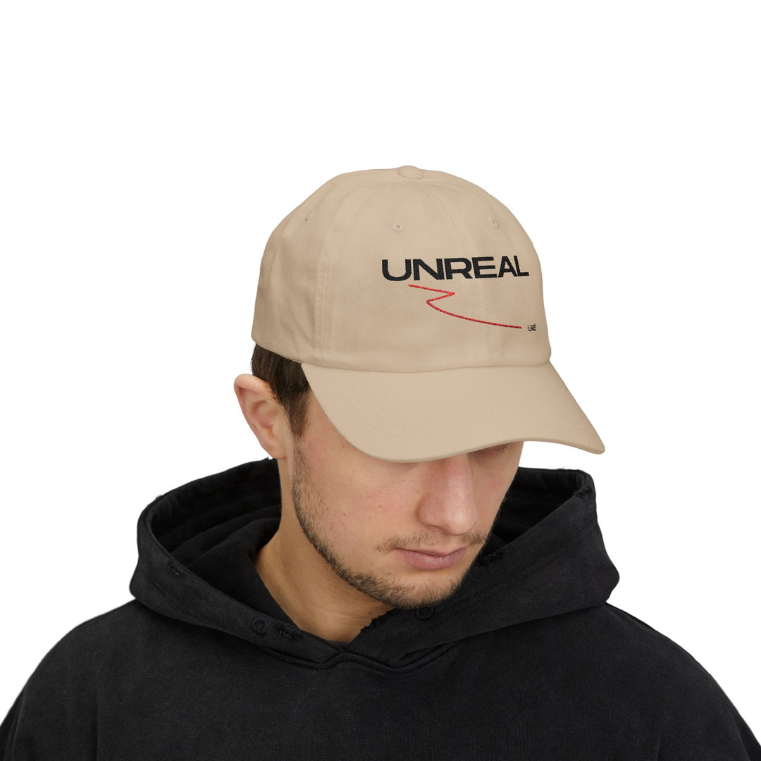 Minimalist Dad Cap - 'I EXIST' Graphic Hat -- L/VÉ