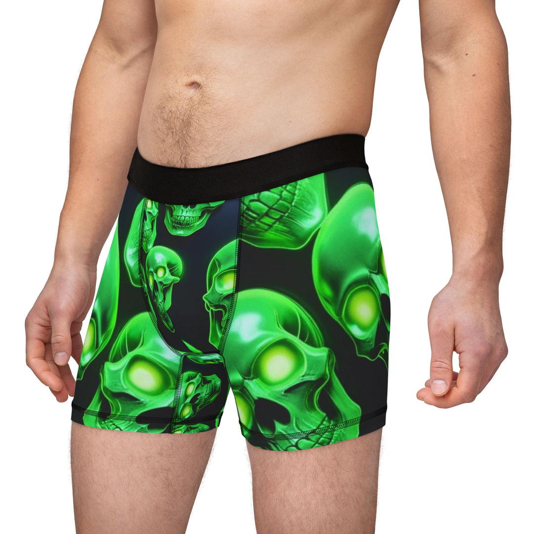 Men's Skull Print Boxers - Spooky Vibe for Halloween and Everyday Wear