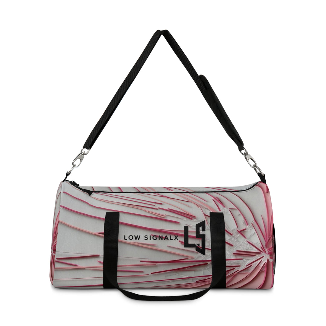 Stylish Pink Pattern Duffel Bag - Perfect for Travel & Gym