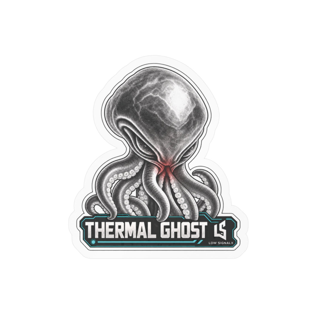 Thermal Ghost — Low SignalX Alien Vinyl Sticker