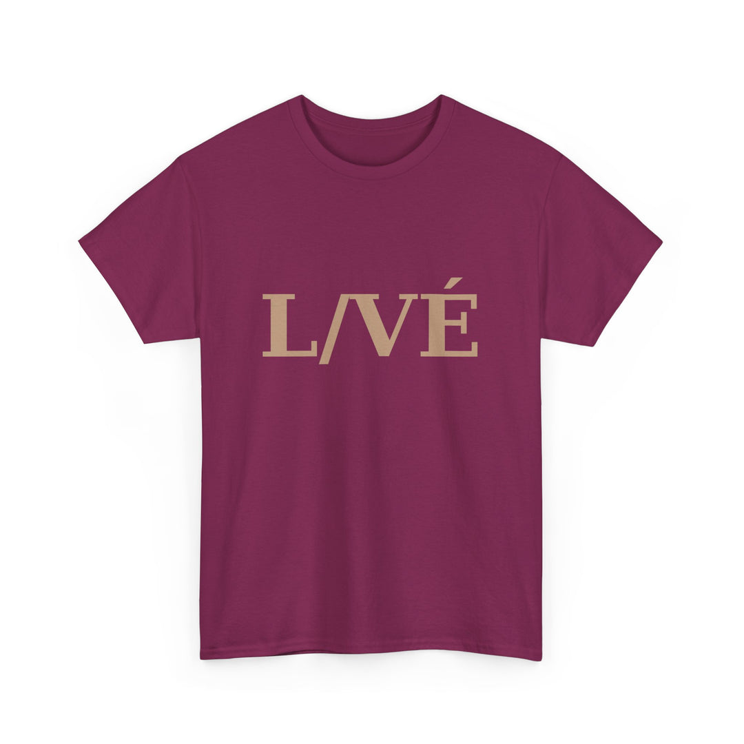 LIVÉ Unisex Heavy Cotton Tee - Stylish Casual Wear for Everyday Comfort