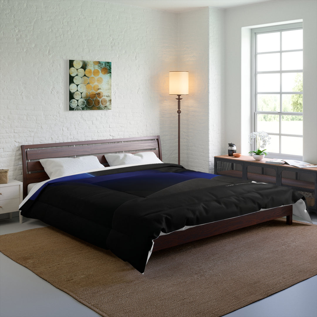 Low SignalX™ Cobalt Rift Comforter — Blue & Graphite