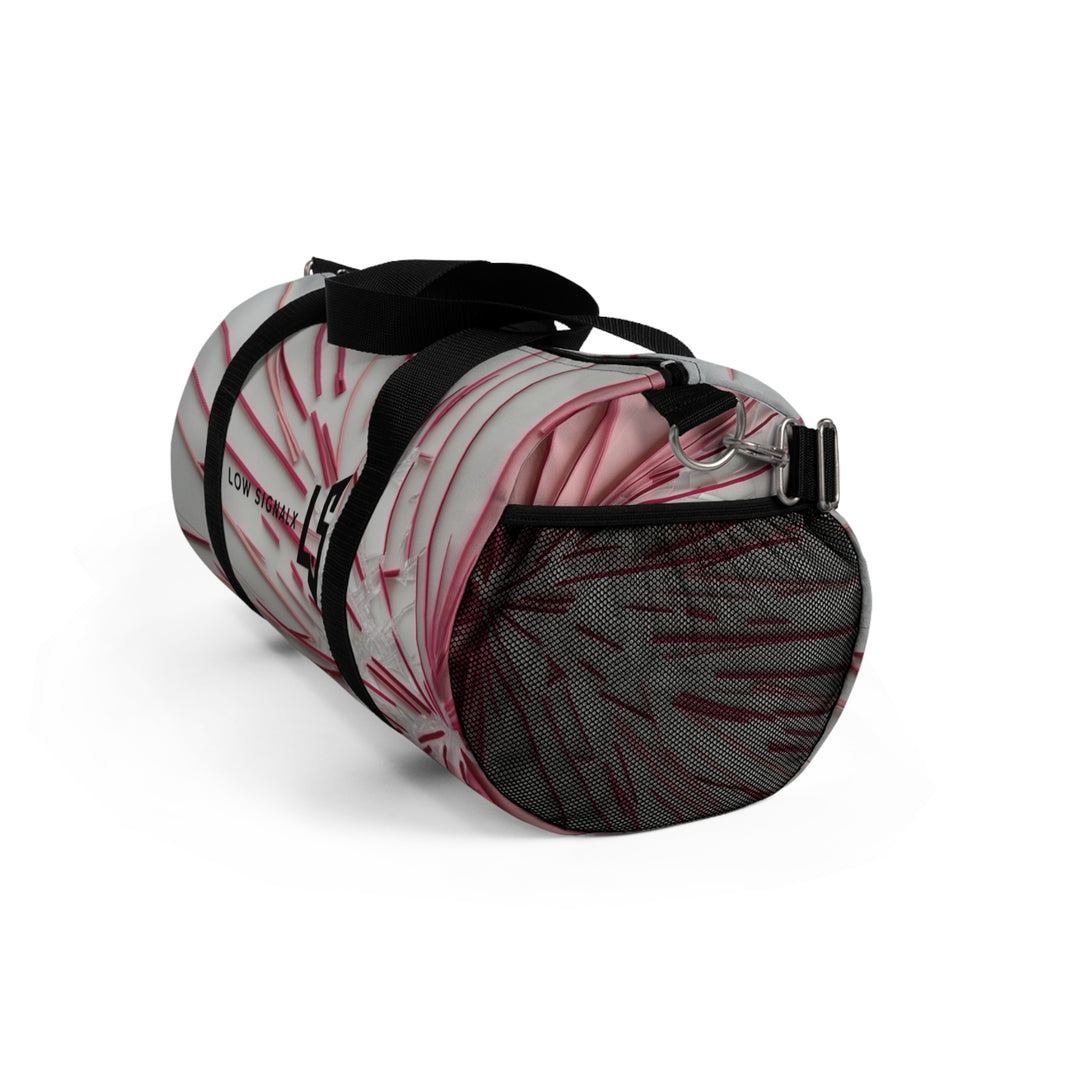Stylish Pink Pattern Duffel Bag - Perfect for Travel & Gym