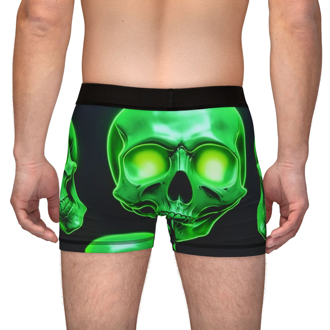 Men's Skull Print Boxers - Spooky Vibe for Halloween and Everyday Wear