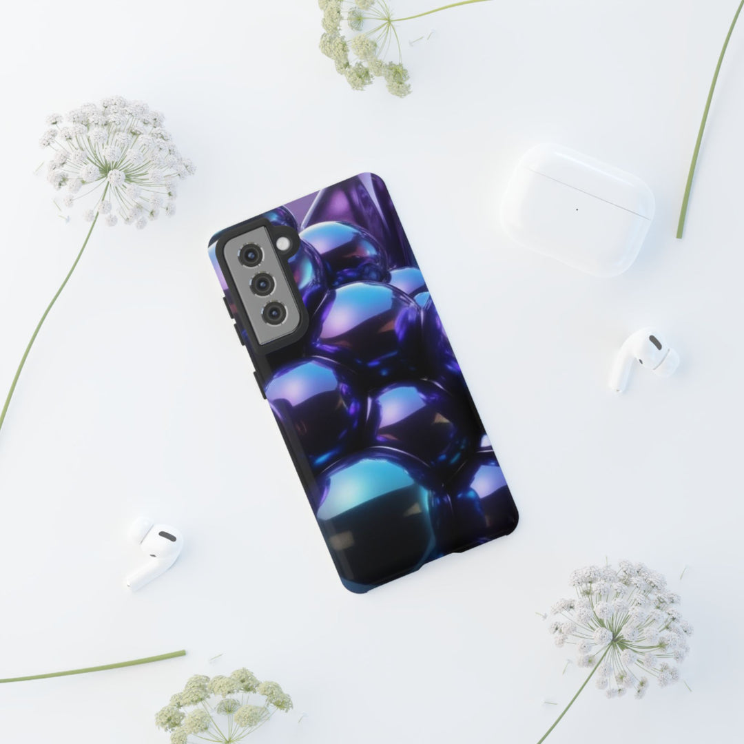 Samsung Sleek Tough Phone Case - Iridescent Bubble Design