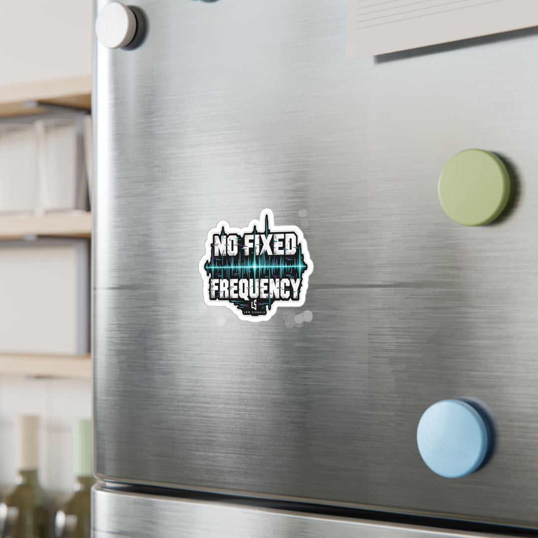 No Fixed Frequency — Low SignalX Waveform Vinyl Sticker