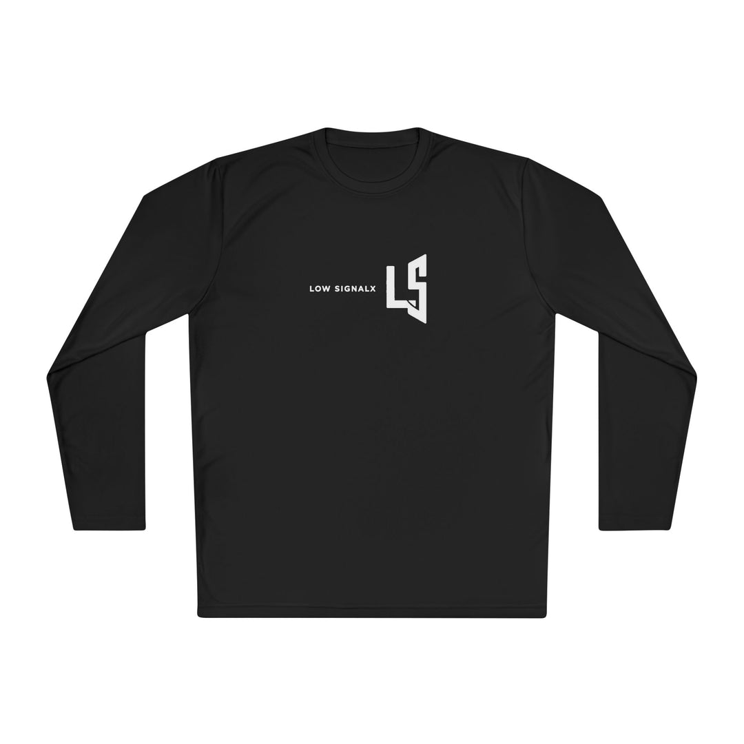 Low SignalX LS Long Sleeve — Black Minimal Logo Tee