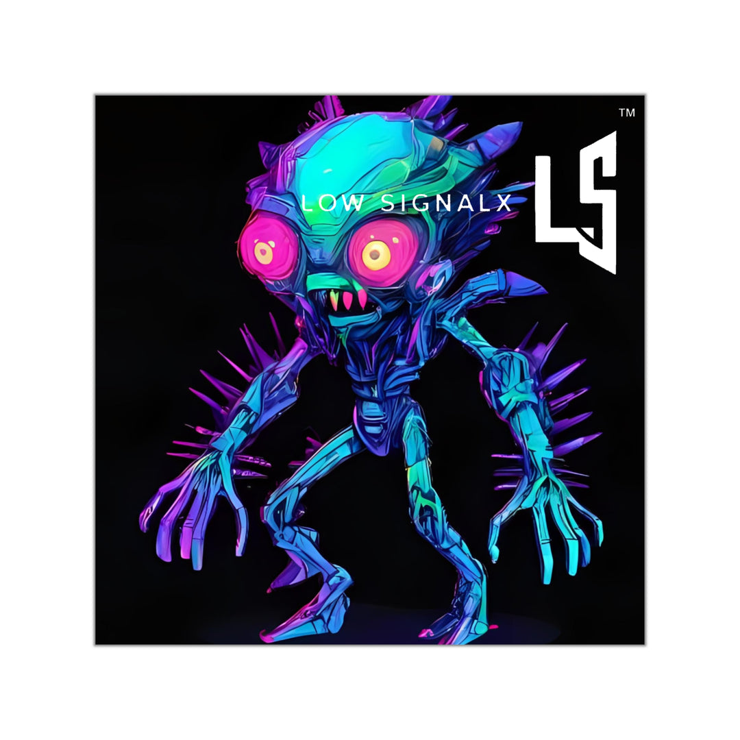 Vibrant Monster Vinyl Stickers, Unique Art Stickers, Cool Decor for Laptops, Water Bottles, Gifts for Gamers, Colorful Stickers