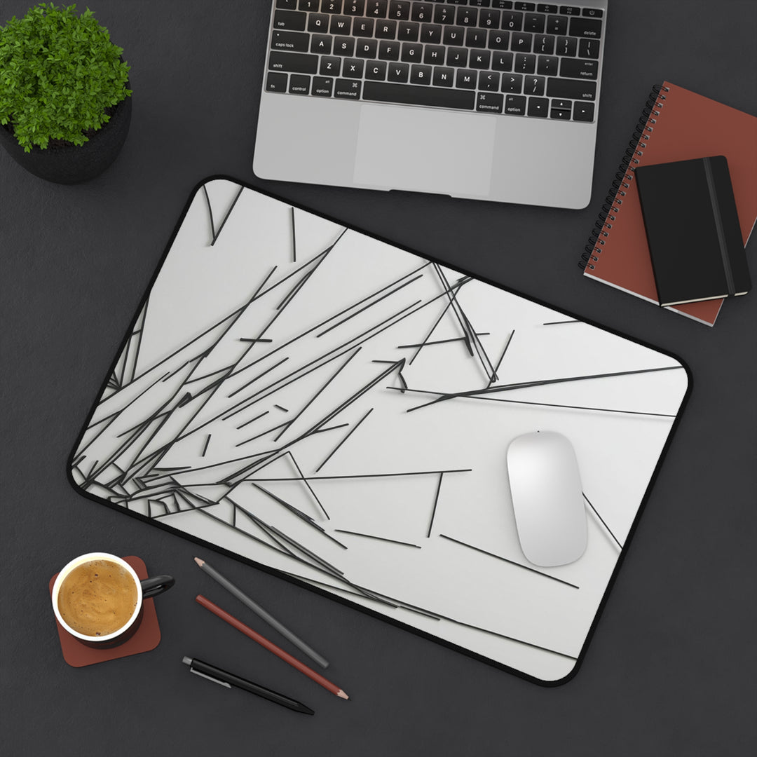 Stylish Office Desk Mat with Modern Abstract Design