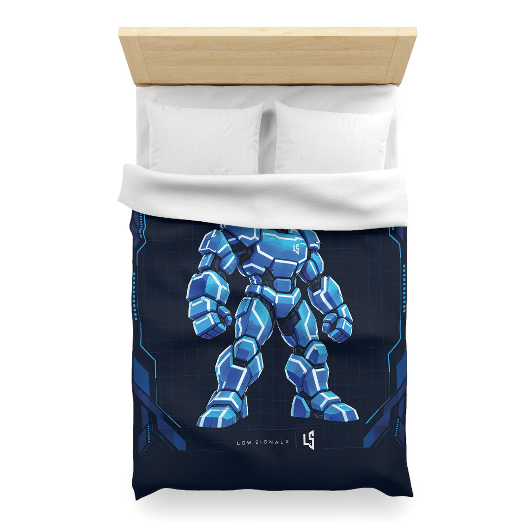 Low SignalX™ Cyber Warrior — Signal Armor Duvet Cover