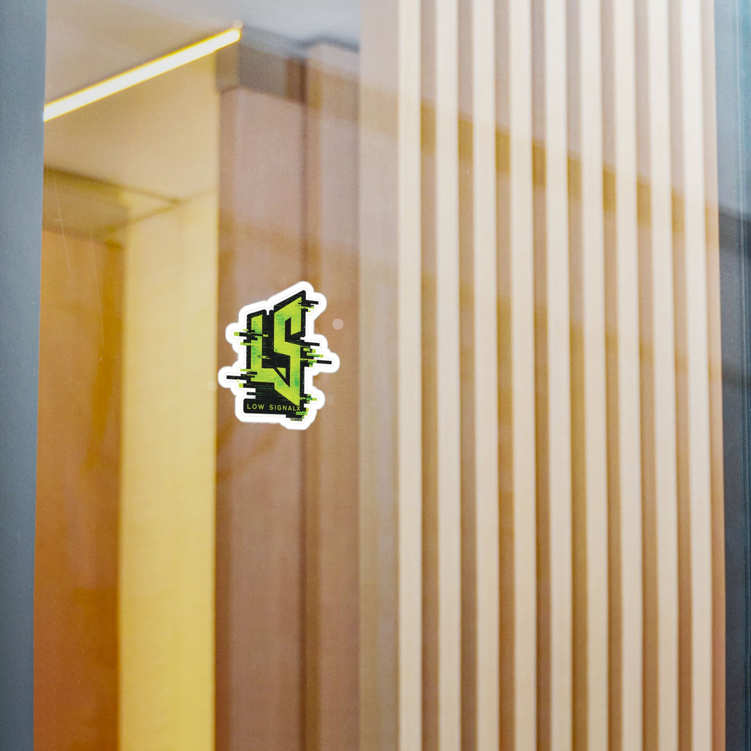 Toxic Signal — Low SignalX Glitch Vinyl Sticker