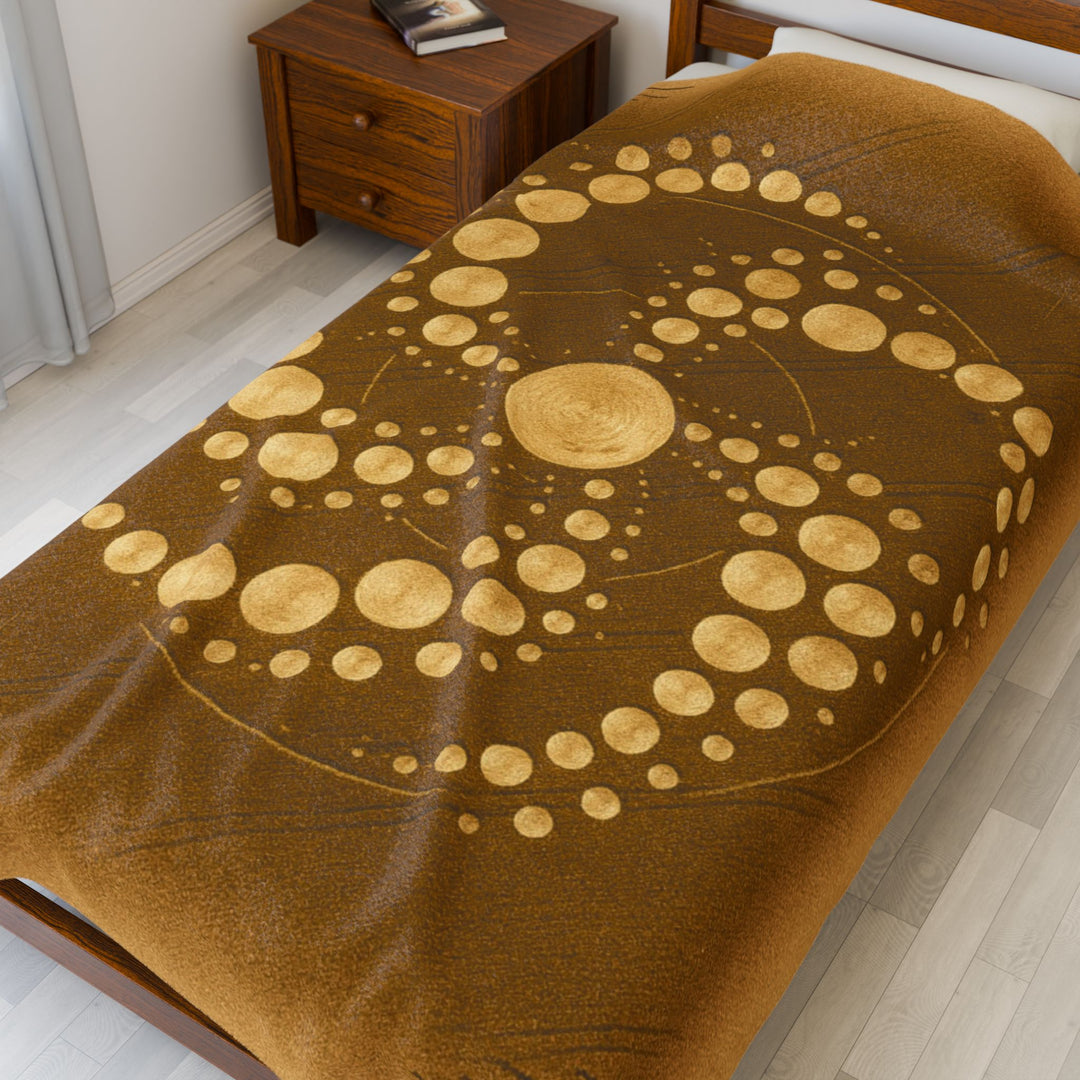 Cozy Patterned Velveteen Plush Blanket, Soft Throw Blanket, Home Decor, Gift for All Occasions, Snuggle Blanket