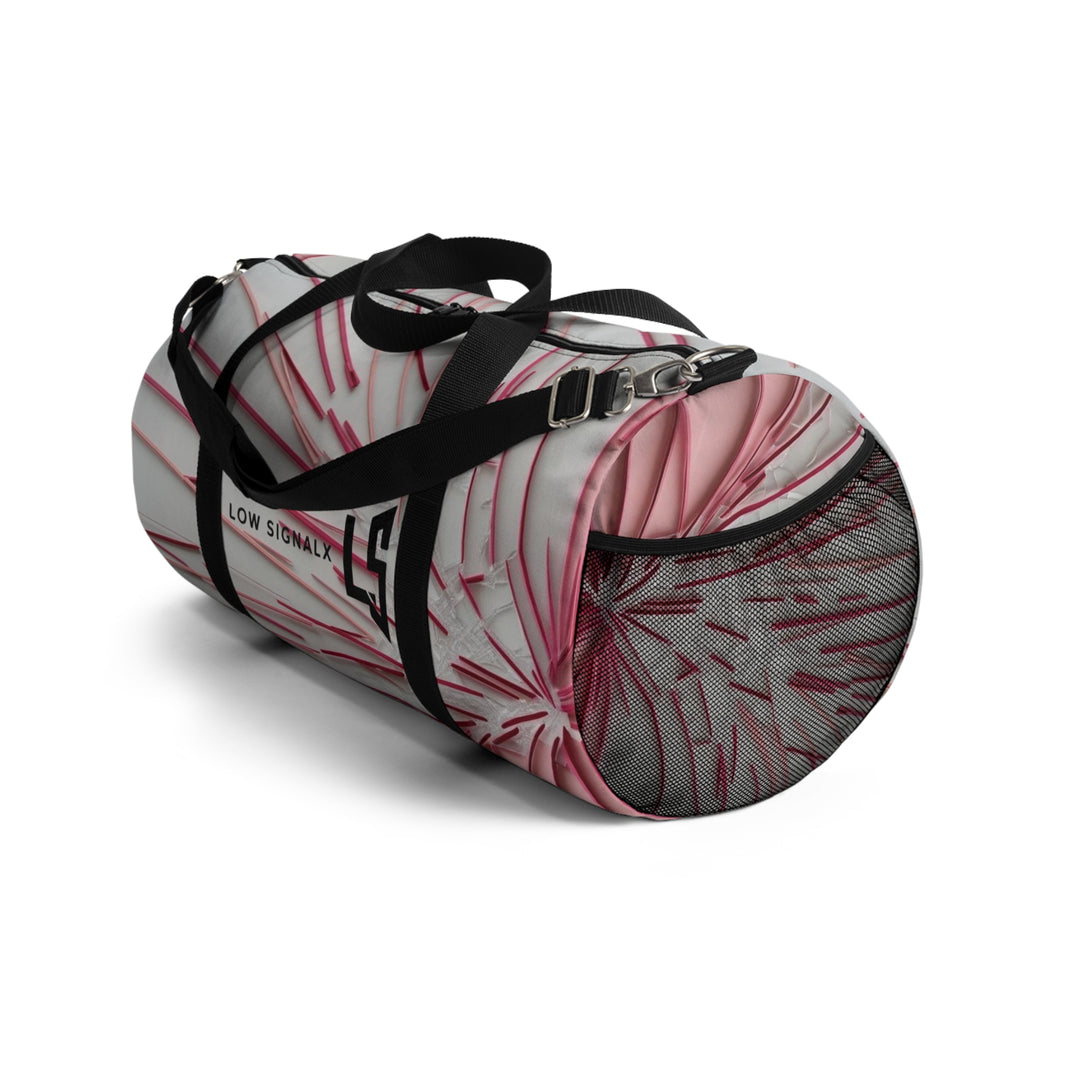Stylish Pink Pattern Duffel Bag - Perfect for Travel & Gym