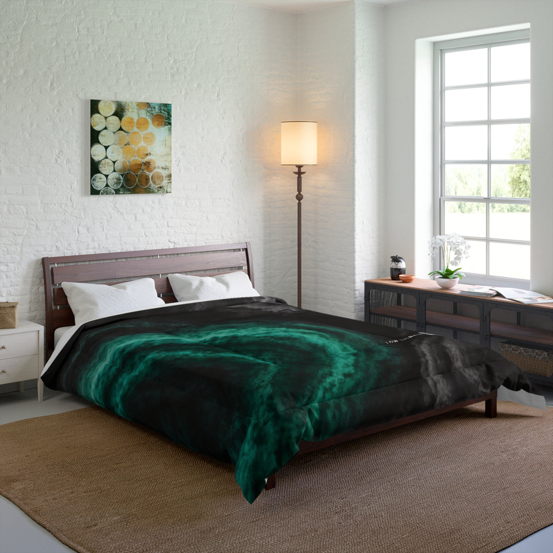 Low SignalX™ Phase Shift Comforter — Teal & Graphite