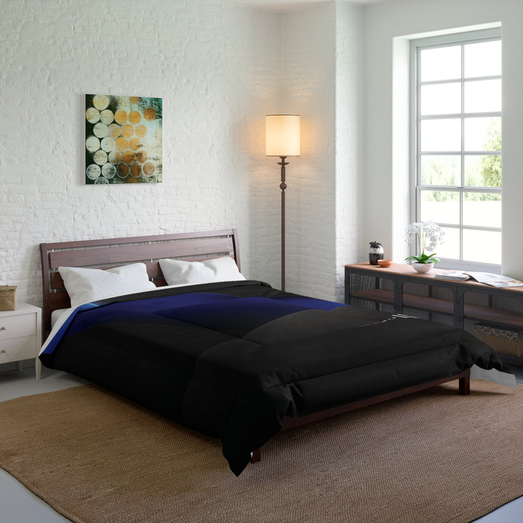 Low SignalX™ Cobalt Rift Comforter — Blue & Graphite