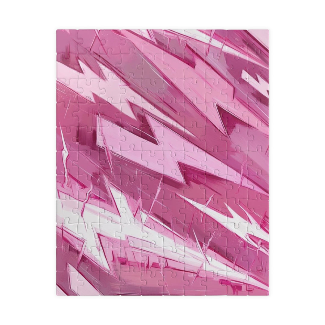 Pink Lightning Puzzle - Fun and Engaging Puzzle for Family Game Night, Unique Gifts, Home Decor, 110-1014-Piece Options