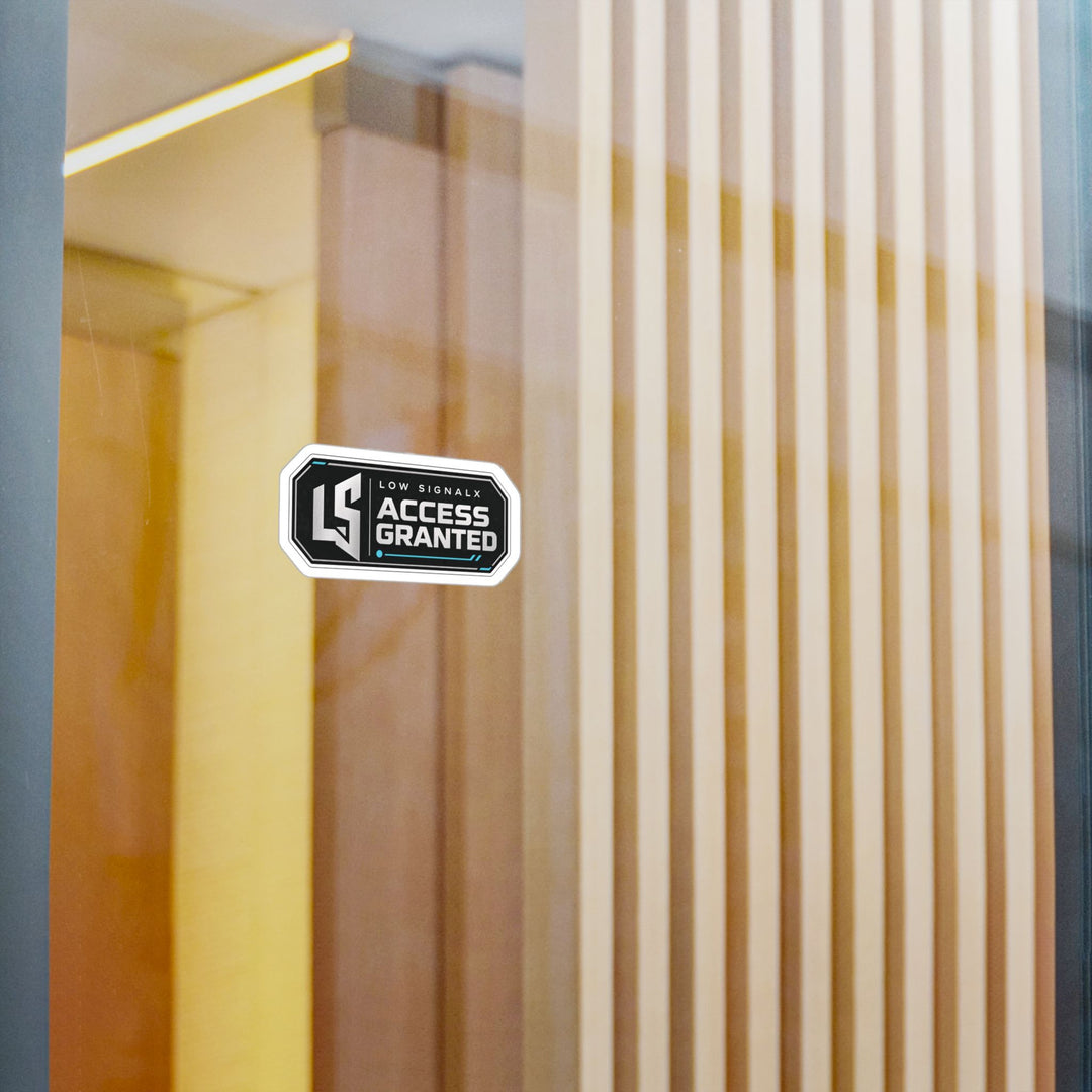 Access Granted — Low SignalX Cyberpunk Vinyl Sticker