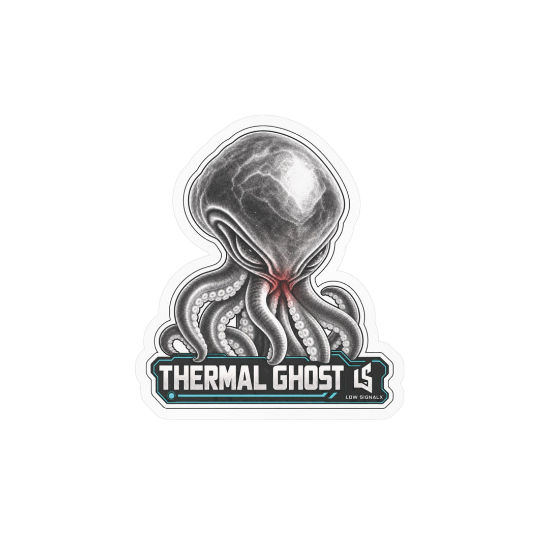 Thermal Ghost — Low SignalX Alien Vinyl Sticker