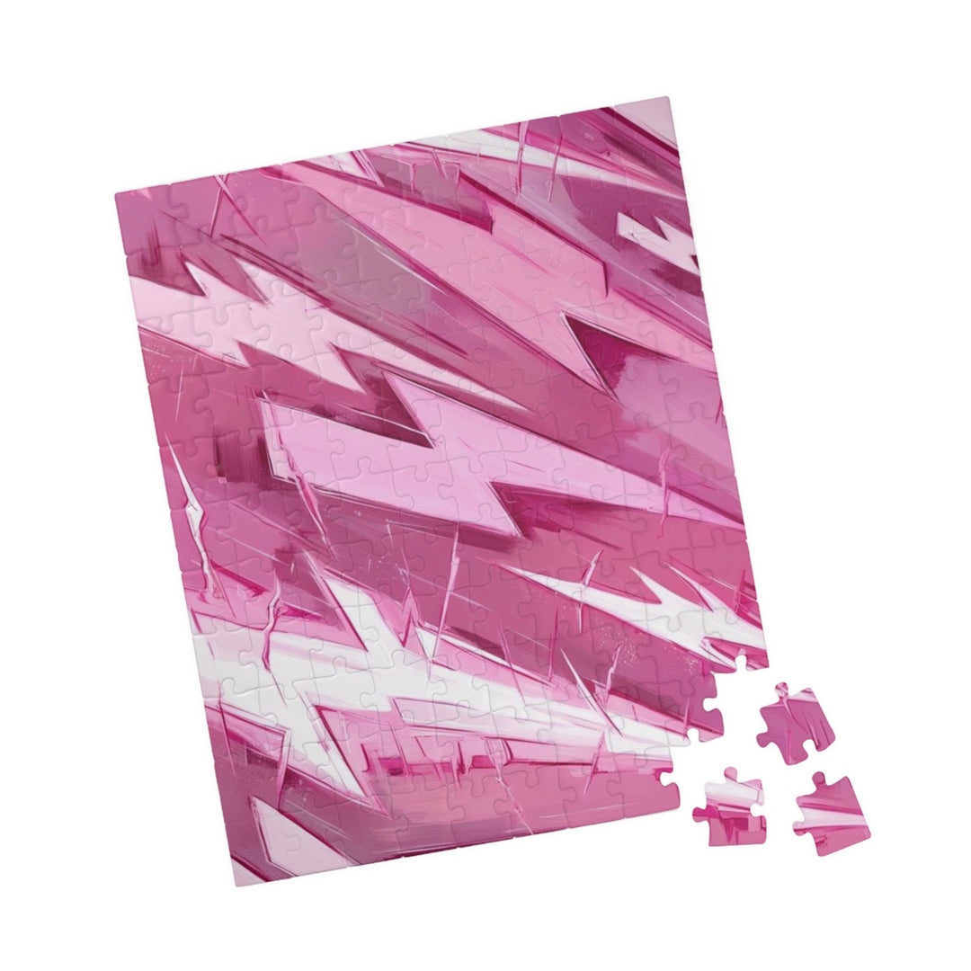 Pink Lightning Puzzle - Fun and Engaging Puzzle for Family Game Night, Unique Gifts, Home Decor, 110-1014-Piece Options