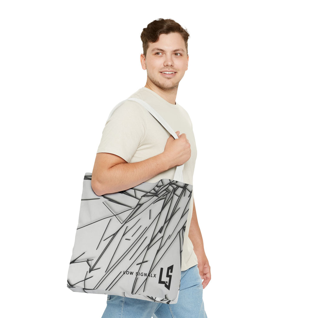 Modern Minimalist Tote Bag - Stylish Black and White Design for Everyday Use