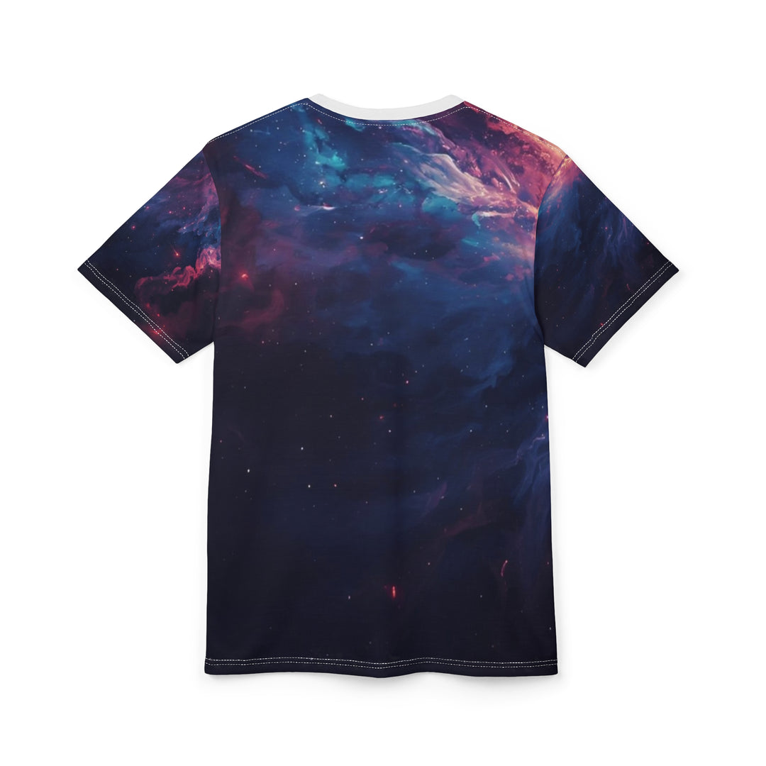 Galaxy Nebula Tee — Low Signalx Cosmic Swirl All-Over Print Shirt