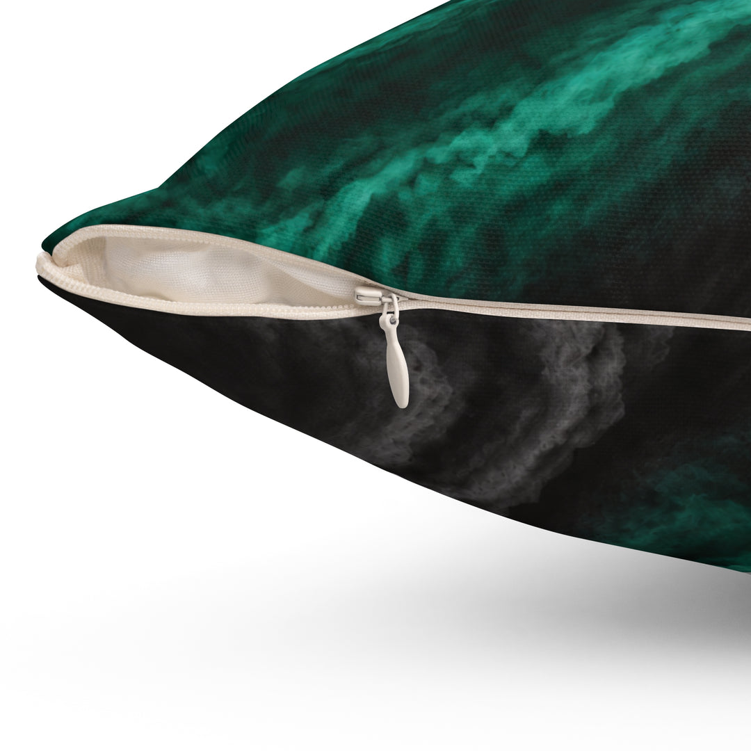 Low SignalX™ Phase Shift Accent Pillow — Teal & Graphite