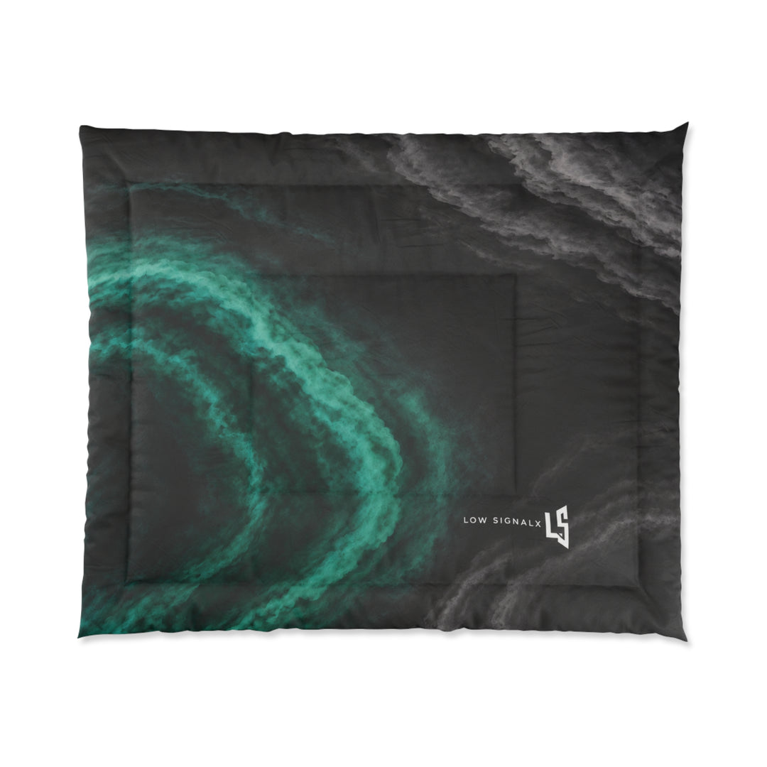 Low SignalX™ Phase Shift Comforter — Teal & Graphite